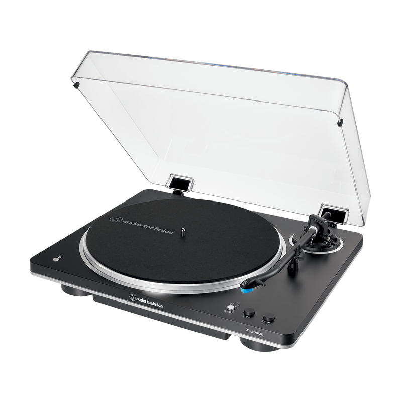 Audio-Technica AT-LP70XBT Fully Automatic Wireless Belt-Drive Turntable (Black/Grey)