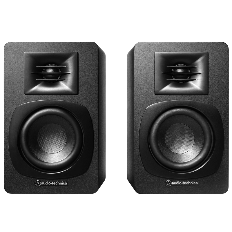 Audio-Technica AT-SP3X Powered Bookshelf Speakers (Pair) - 3"