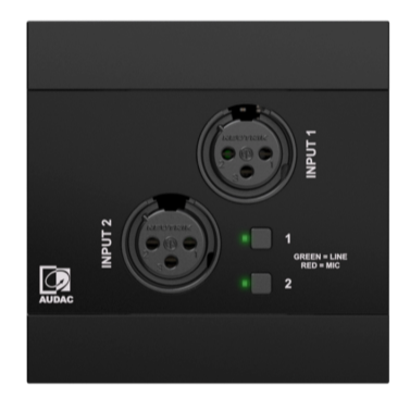 Audac NWP220/B Network Input Panel (Black)