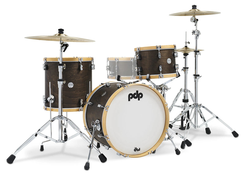 PDP PDCC2013WN Concept Maple Classic 3-Piece 20" Bass Drum Shell Pack (Walnut Stain)