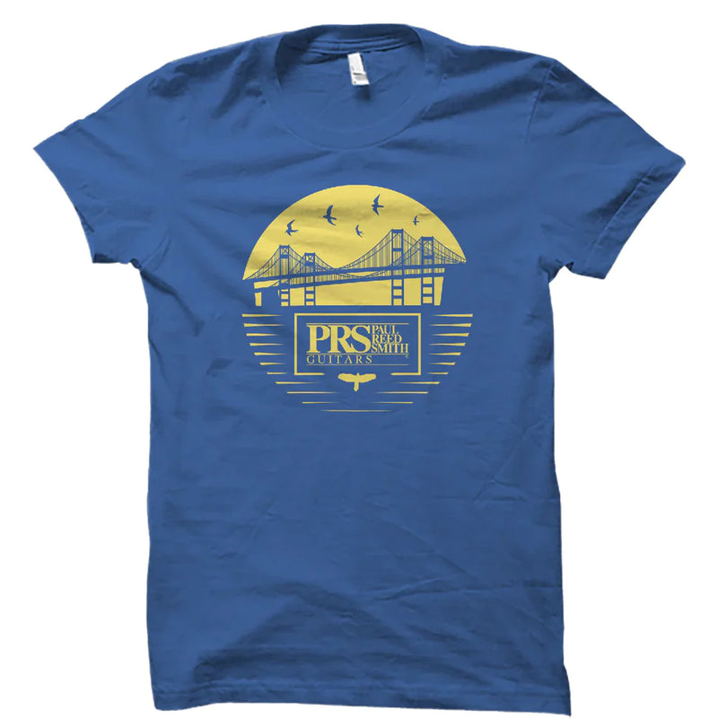 PRS Bay Bridge Tee Short Sleeve (Yellow/Blue) - Large