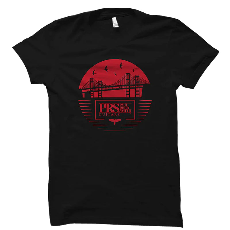 PRS Bay Bridge Tee Manches Courtes (Rouge/Noir) - Moyen