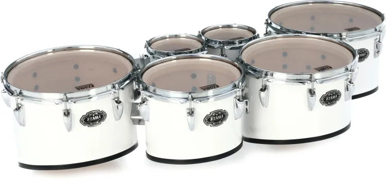 Tama MD660234 Marching Sextet Tenor - 6", 6", 10", 12", 13", 14" (blanc sucre)
