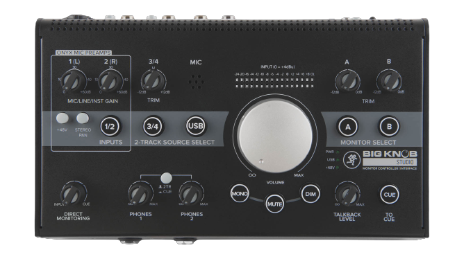 Mackie Big Knob Studio 3x2 Studio Monitor Controller 192kHz USB I/O