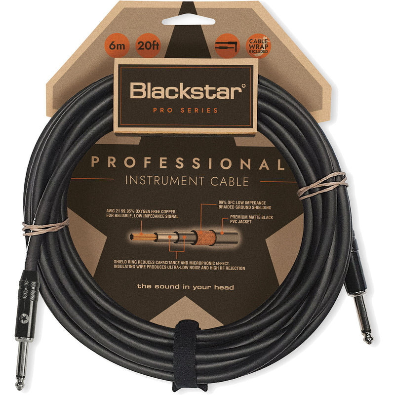 Câble professionnel Blackstar BS-CBLPRO6MSS 1/4" à 1/4" - 6M