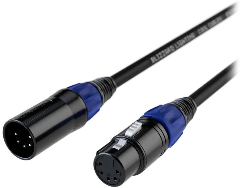 Blizzard Lighting DMX-5PIN-25Q 5 Pin XLRM to XLRF 120 ohm DMX Cable - 25'