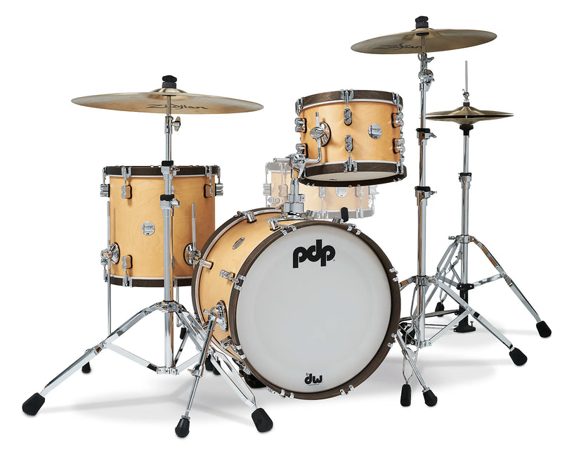 PDP PDCC1803NW Concept Maple Classic 3 pièces Bop Shell Pack Finition teintée - Teinture naturelle