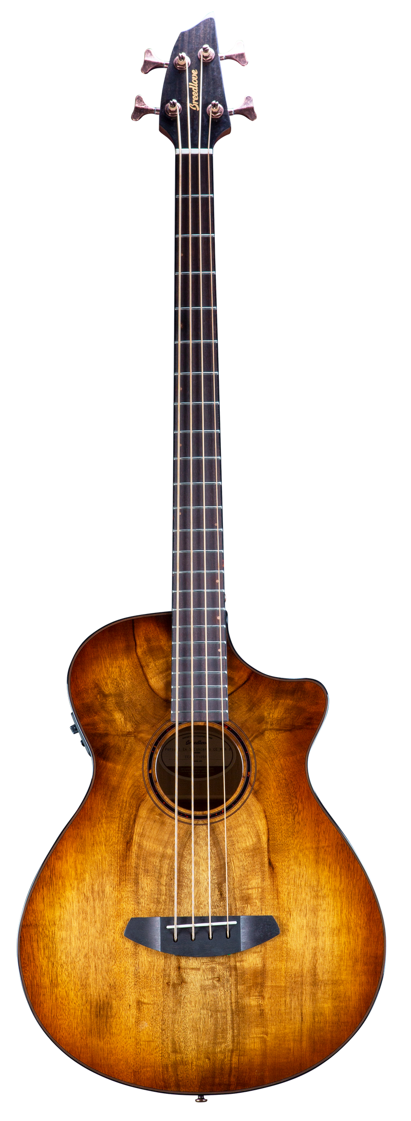 Breedlove PSCO49BCEMYMY Pursuit Exotic S CE Concerto Acoustic-Electric Bass (Amber Burst)