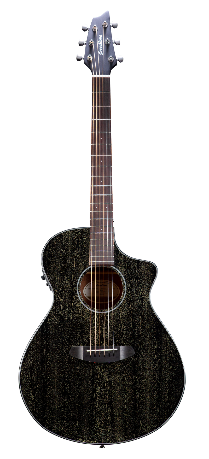 Breedlove RFCN52CEAMAM Rainforest S African Mahogany Concert Acoustic-Electric Guitar (Black Gold)