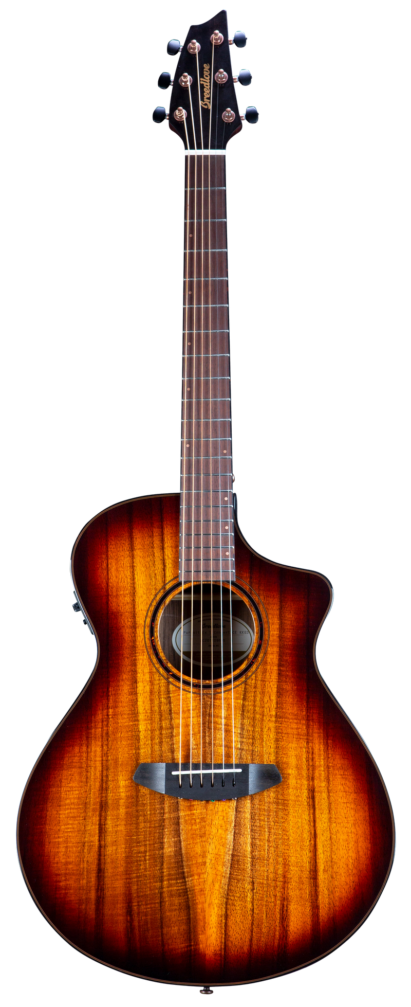 Breedlove PSCN44CEKOKO Pursuit Exotic S CE Concert Acoustic-Electric Guitar (Edge Burst)