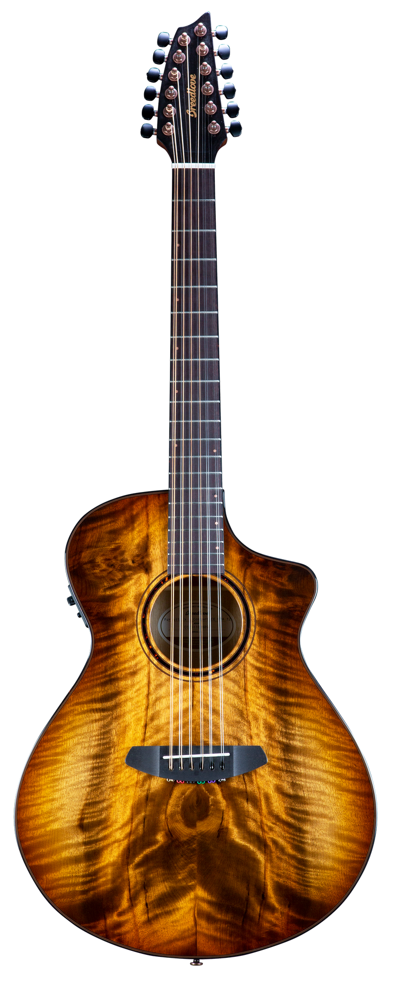 Breedlove PSCN49XCEMYMY Pursuit Exotic S CE Myrtlewood 12-String Concert Acoustic-Electric Guitar (Amber Burst)