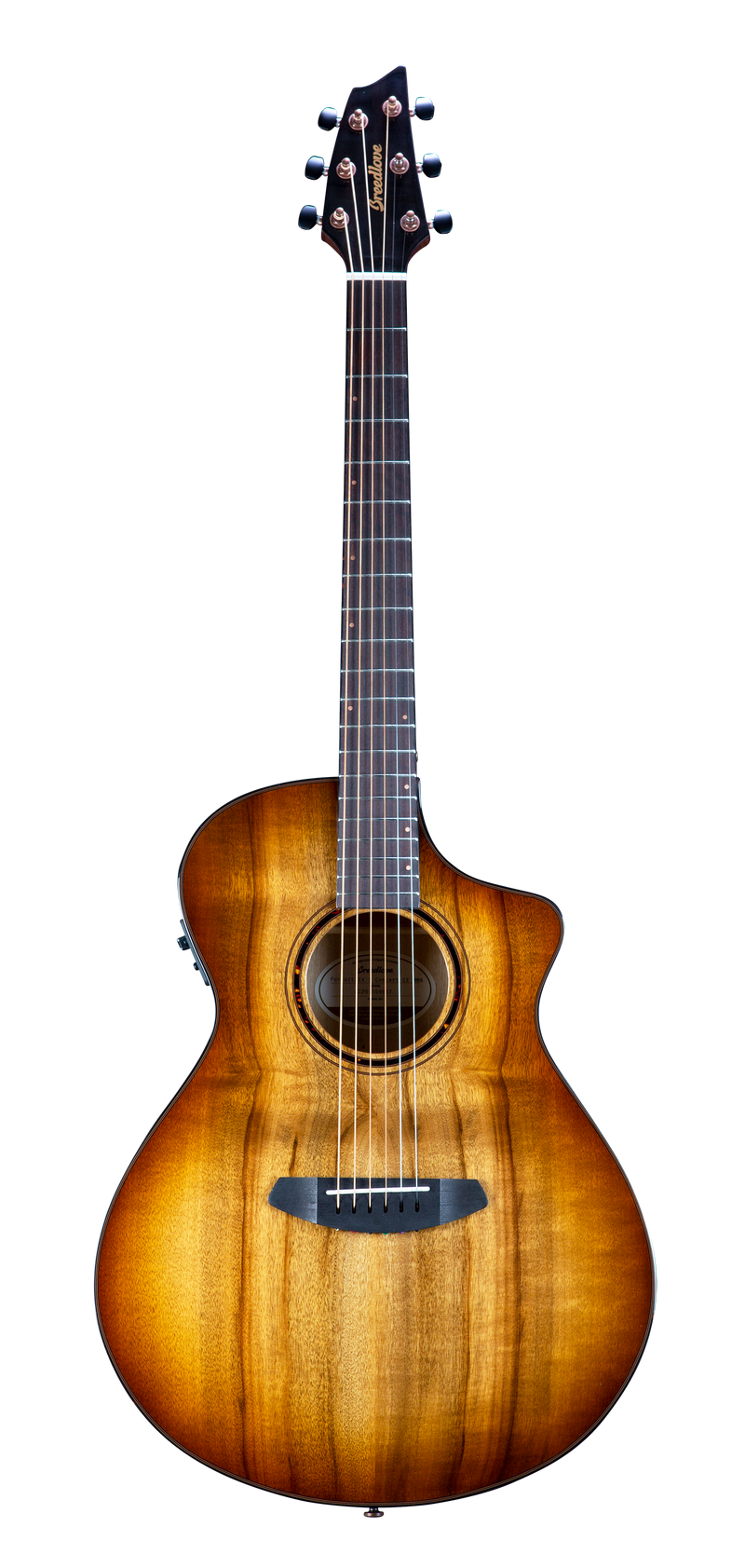 Breedlove PSCN49CEMYMY Pursuit Exotic S CE Concert Acoustic-Electric Guitar (Amber Burst)