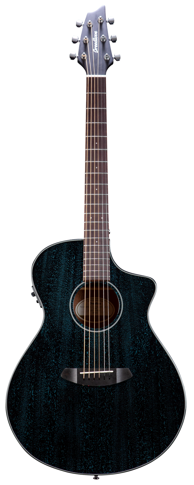 Breedlove RFCN54CEAMAM Rainforest S African Mahogany Concert Acoustic-Electric Guitar (Midnight Blue)