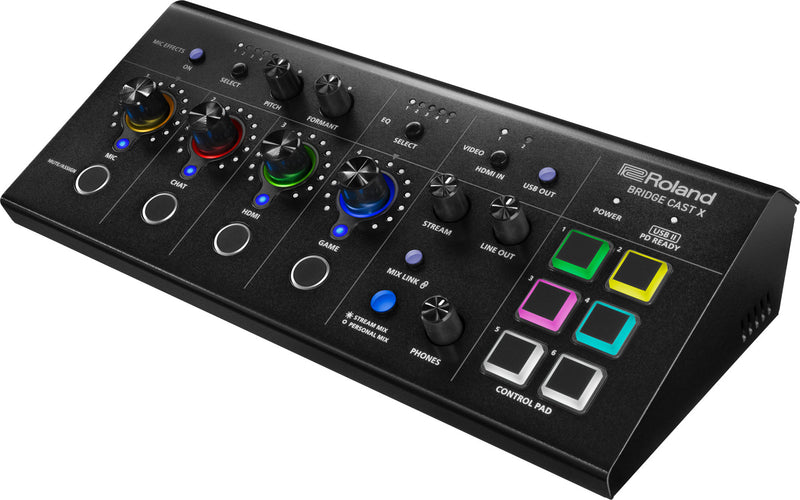 Roland BRIDGE CAST X Dual Bus Gaming Mixer and Video Capture (Black)