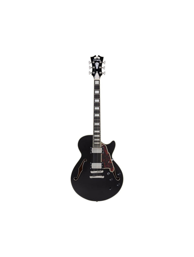 D'Angelico Premier SS Series Semi Hollow-Body Guitar (Black Flake) + Stand de guitare classique XCG-4 gratuite (bundle)