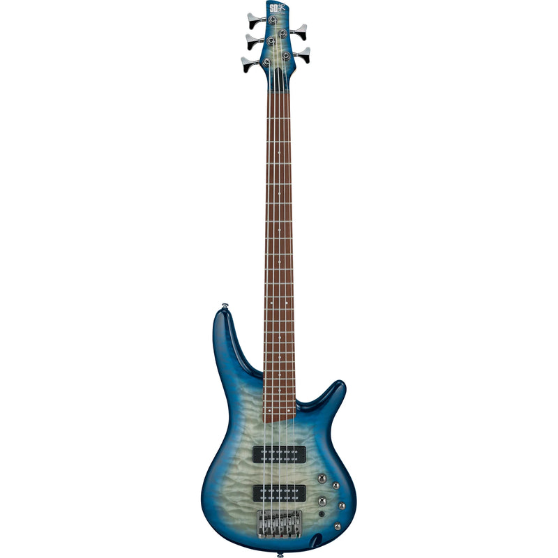 Ibanez SR405EQMSCB 5 String Electric Bass Guitar (Stained Cosmic Blue Starburst)