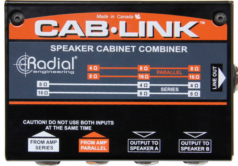 Radial Engineering CABLINK Instrument-Selector Pedal For Electric Guitars Amp Basses