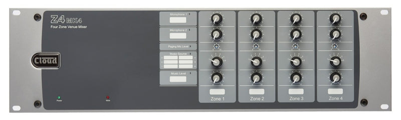 Cloud Electronics Z4MK4 4 Zone Audio Mixer