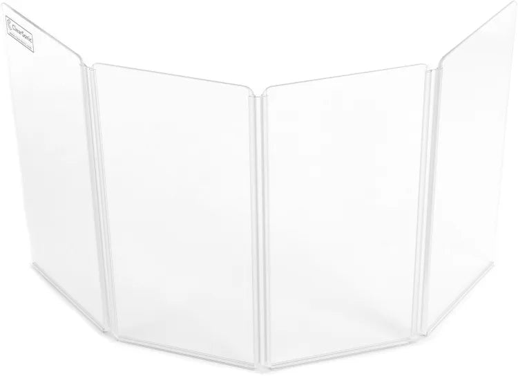 Clearsonic A1224X4 4 Panel Acrylic Amp Shield + Clearsonic C1224 Padded Soft Case for ClearSonic Acrylic Panels (BUNDLE)