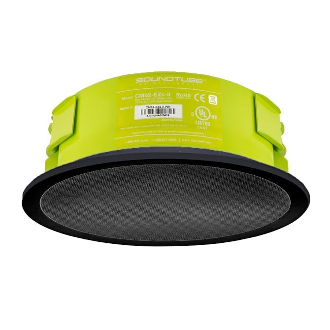 SoundTube CM82-EZS-II-BK 2 Way In Ceiling Speaker (Black) - 8"