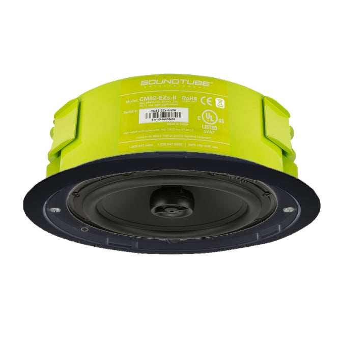 SoundTube CM82-EZS-II-BK 2 Way In Ceiling Speaker (Black) - 8"