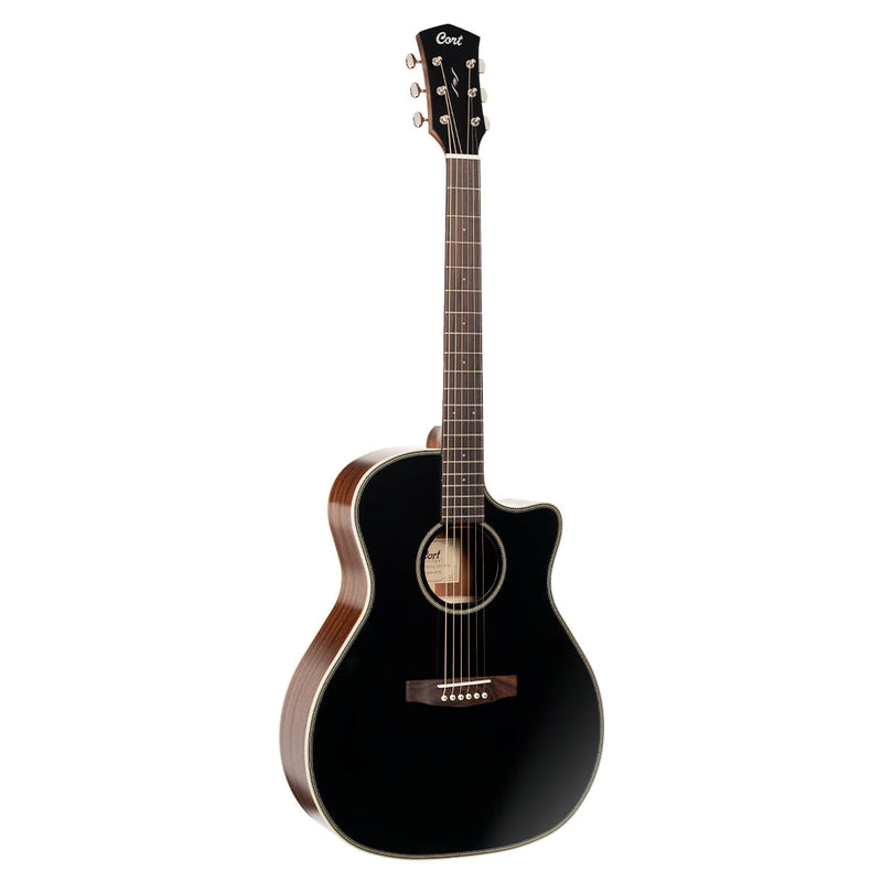 Cort ES-GA4 Acoustic Guitar (Black Top Semi Gloss)