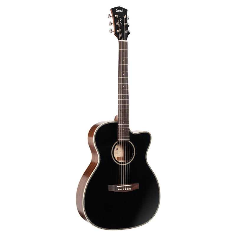 Cort ES-OC4 Acoustic Guitar (Black Top Semi Gloss)