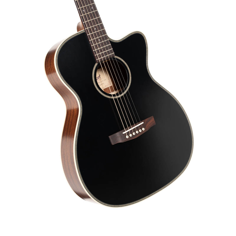 Cort ES-OC4 Acoustic Guitar (Black Top Semi Gloss)