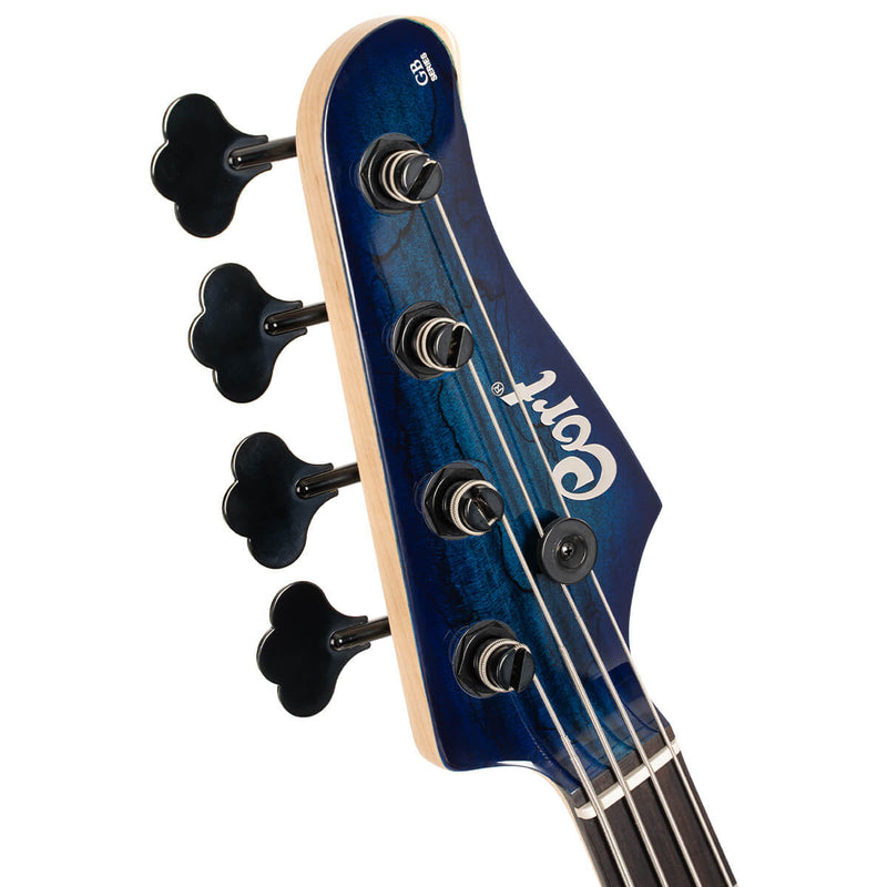 Cort GB-FUSION-4-BB Electric Bass Guitar (Blue Burst)