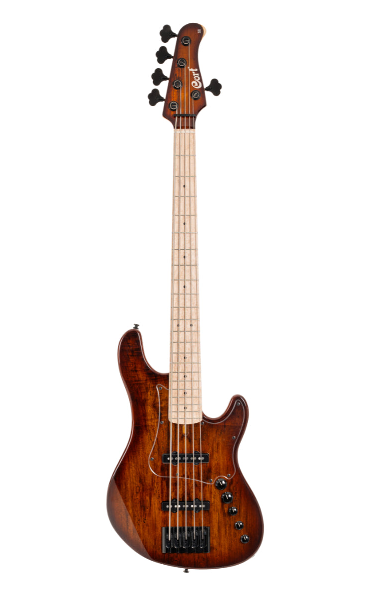 Cort GB-Fusion-5-ABB 5 String Electric Bass (Brown Burst)