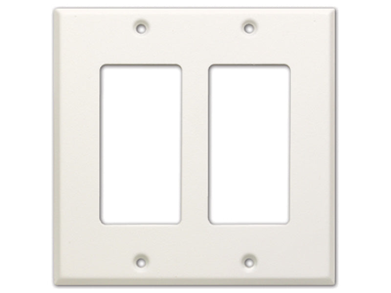 Plaque de couvercle à double slot RDL CP-2 (blanc)