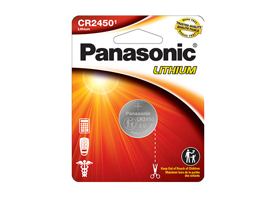 Panasonic CR2450PA1BL 3.0 Volt Lithium Coin Cell Battery - 1 Pack