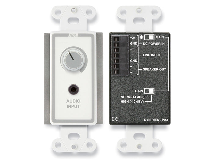 RDL D-PA3 Wall Plate Remote Control - 3.5W