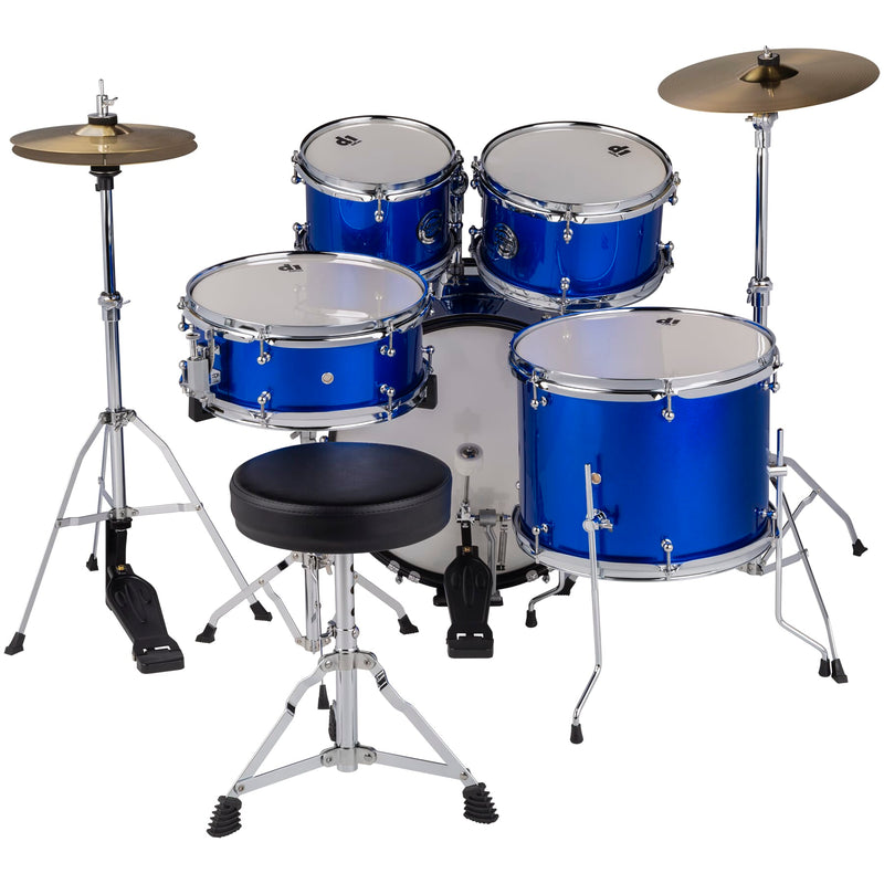 DDrum D1 JUNIOR 5-Piece Complete Drum Set With Cymbals (Cobalt Blue)