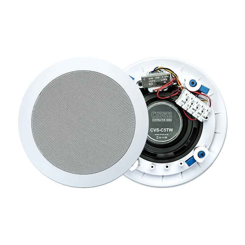 Cloud Electronics CVS-C5TW Ceiling Speaker (White) - 5"