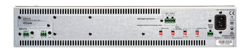 Cloud Electronics CA2500 2 Channel Amplifier - 500W