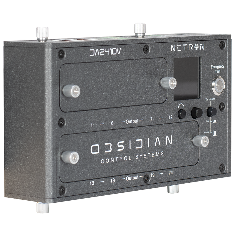 Obsidian NDR241 24 Port DIN-Rail 0-10V Ethernet DMX Gateway