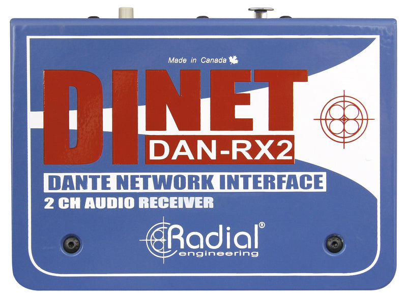 Récepteur Dante Dante Danet Dant Dan-Rx2 ​​à 2 canaux