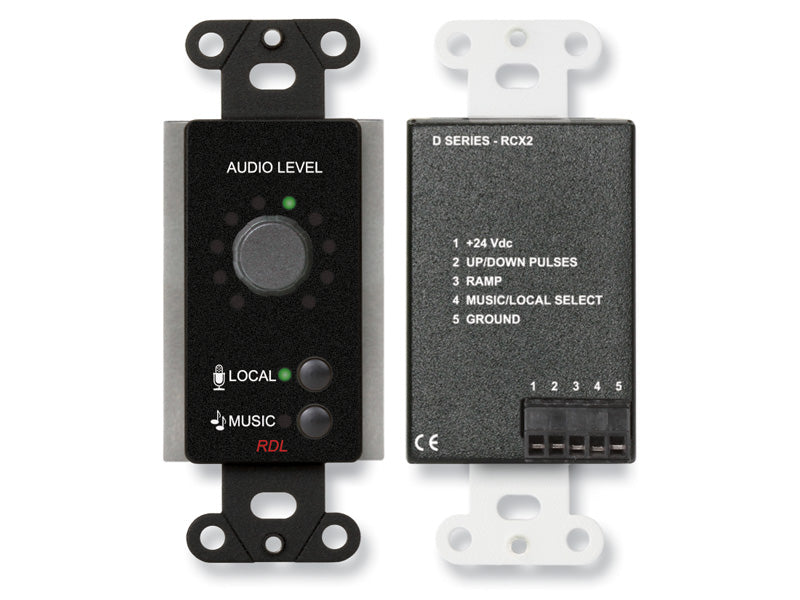 RDL DB-RCX2 Room Control Wall Plate for RCX-5C Room Combiner