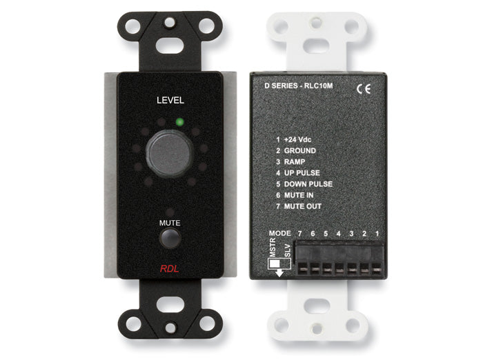 RDL DB-RLC10M Remote Level Control Wall Plate with Mute Button