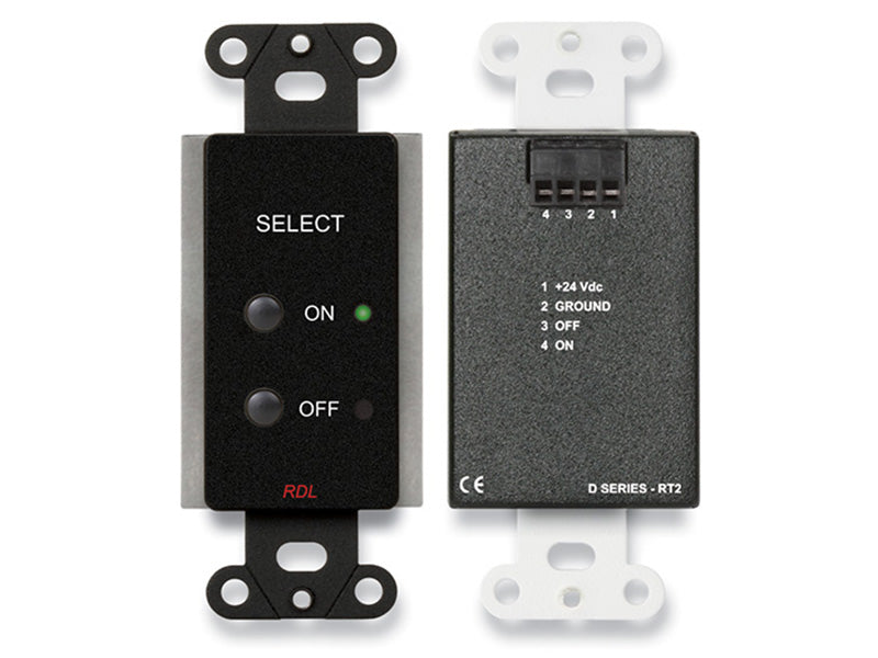 RDL DB-RT2 Remote Control Selector Wall Plate