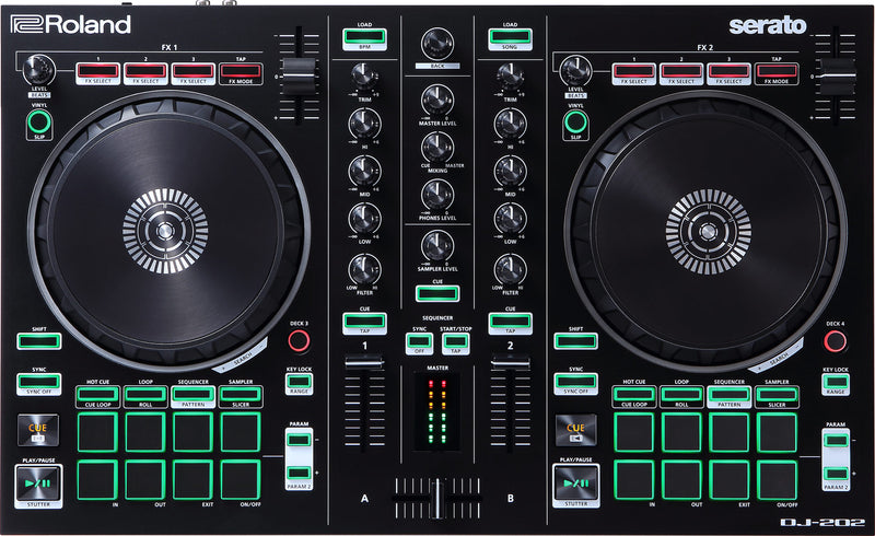 Roland DJ-202 2-Channel DJ Serato Lite Controller