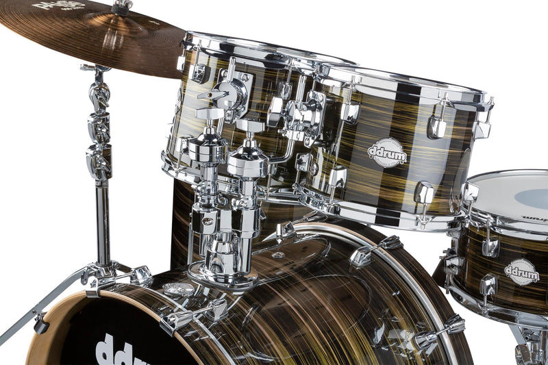 DDrum DOMINION Birch 6-Piece Shell Pack (Brushed Olive Metallic Wrap)