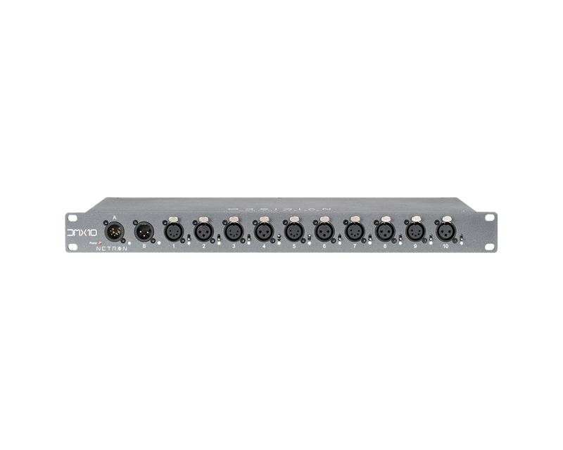 Obsidian DMX 10-53 10 Port DMX Splitter 5 / 3pin - 19 "