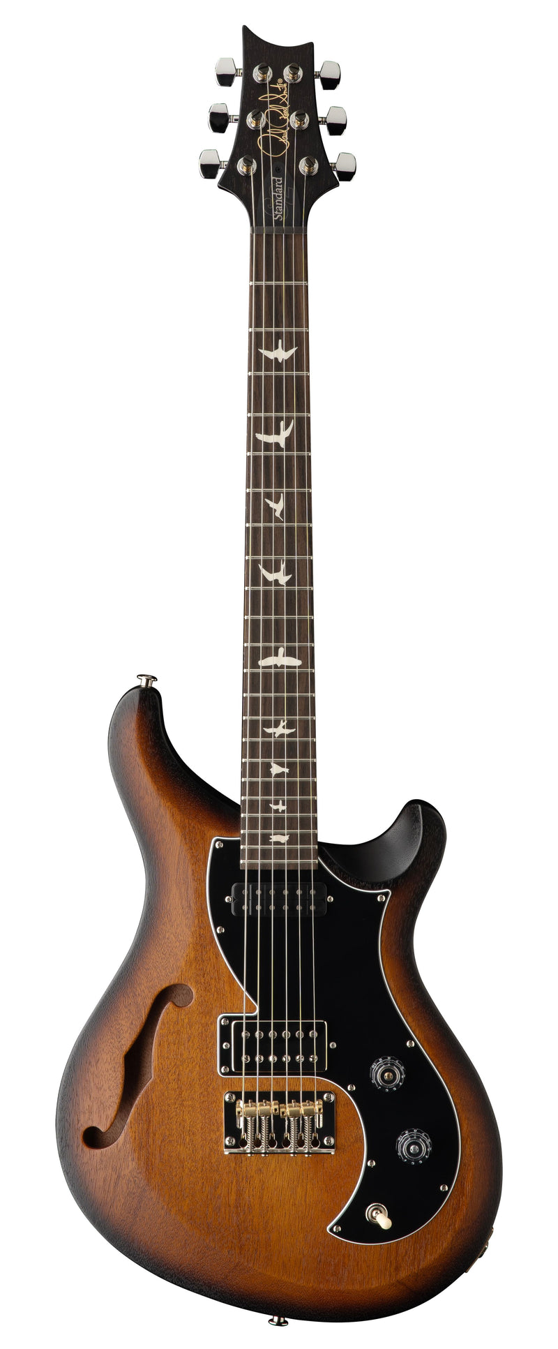 PRS S2 VELA SATIN Guitare électrique semi-creuse (Tobacco Sunburst Satin)