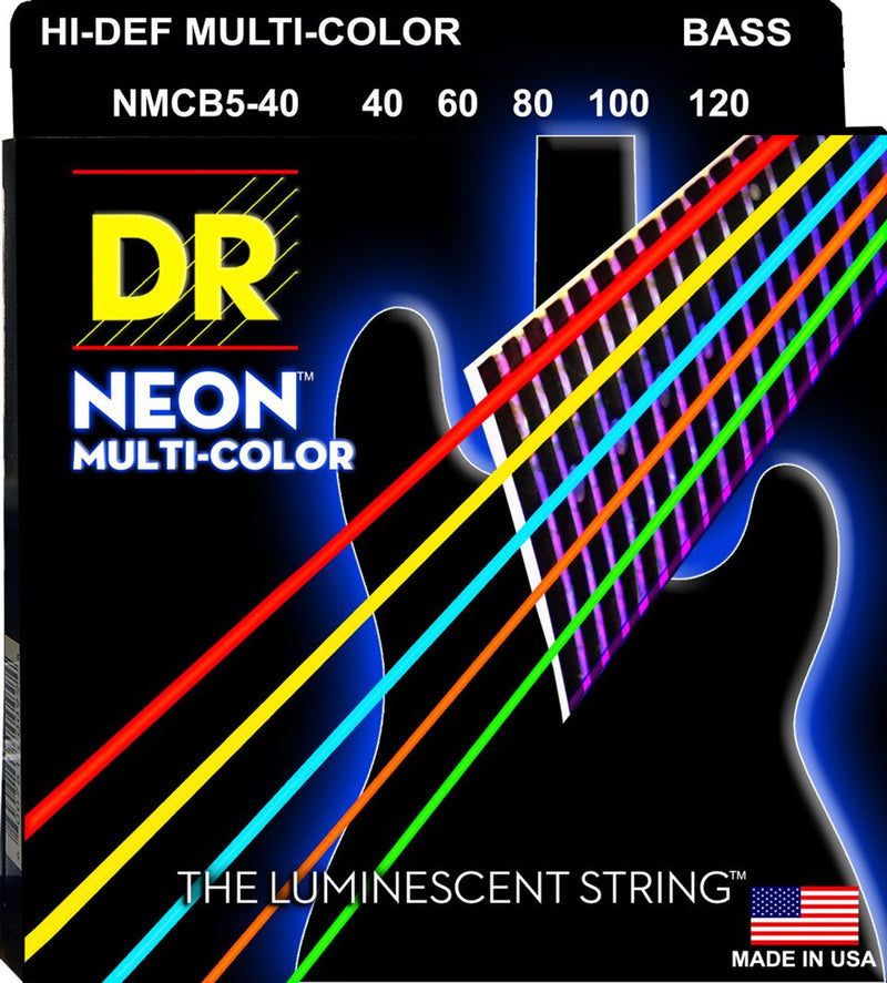 DR Handmade Strings NMCB5-40 5 Electric Bass Guitar Strings Lite - 40-100