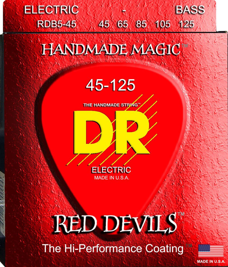 DR Handmade Strings RDB5-45 5 Electric Bass Strings Medium - 45-125