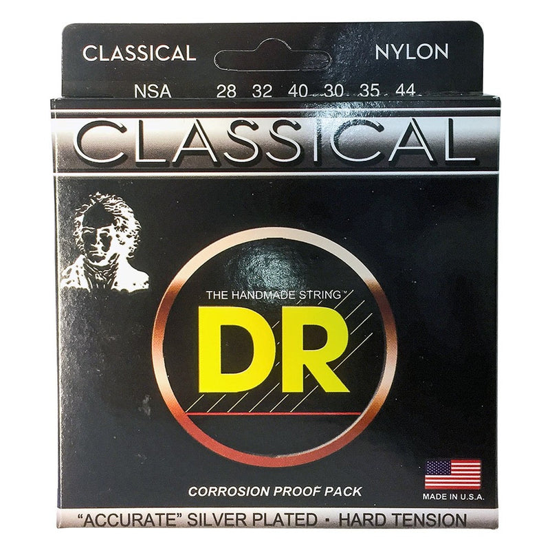 DR Handmade Strings NSA Classical Guitar Strings Hard Tension - 28-44