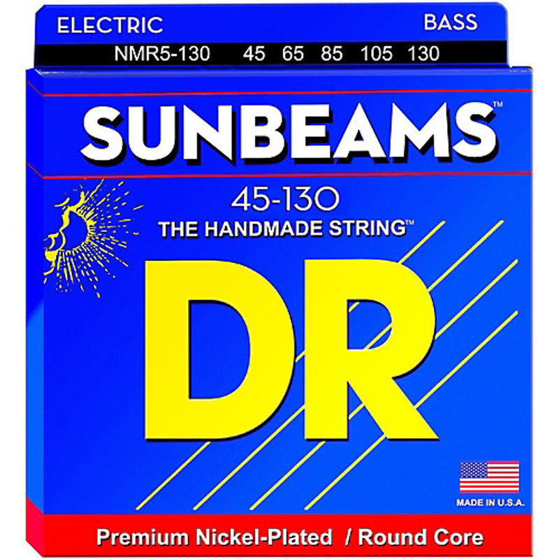 DR Handmade Strings NMR5-130 5 Electric Bass Guitar Strings Medium - 45-130