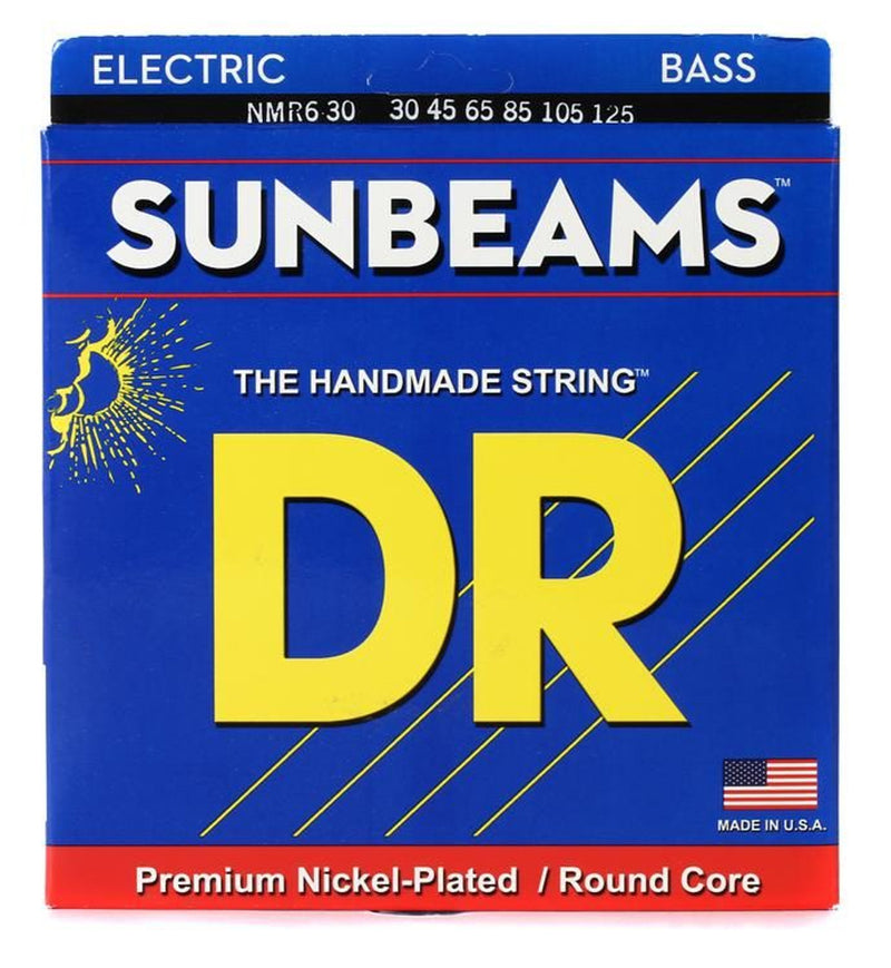 DR Handmade Strings NMR6-30 6 Electric Bass Guitar Strings Medium - 30-125